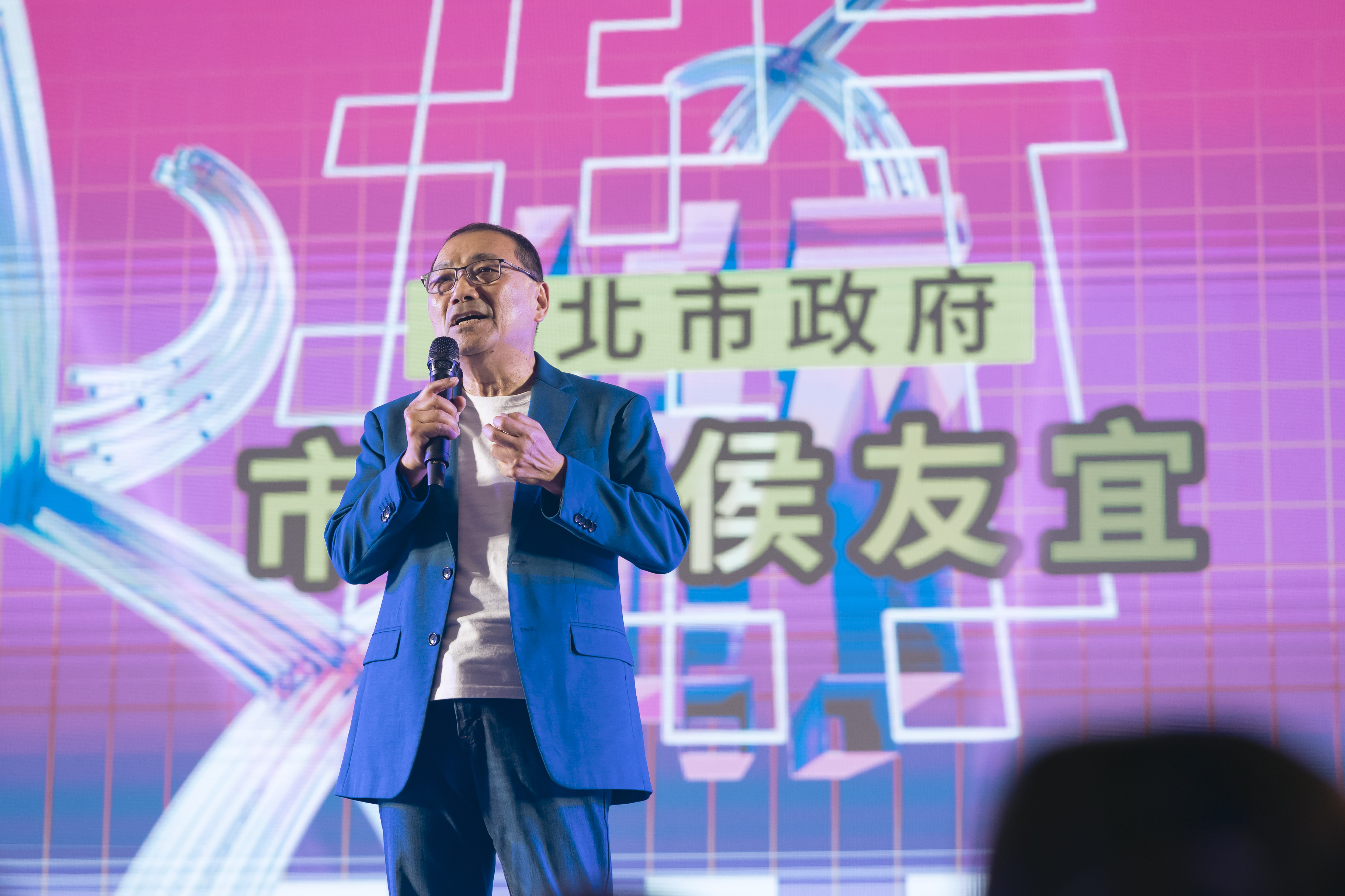 新北市長侯友宜致詞，將持續支持青年在街舞領域發光發熱。